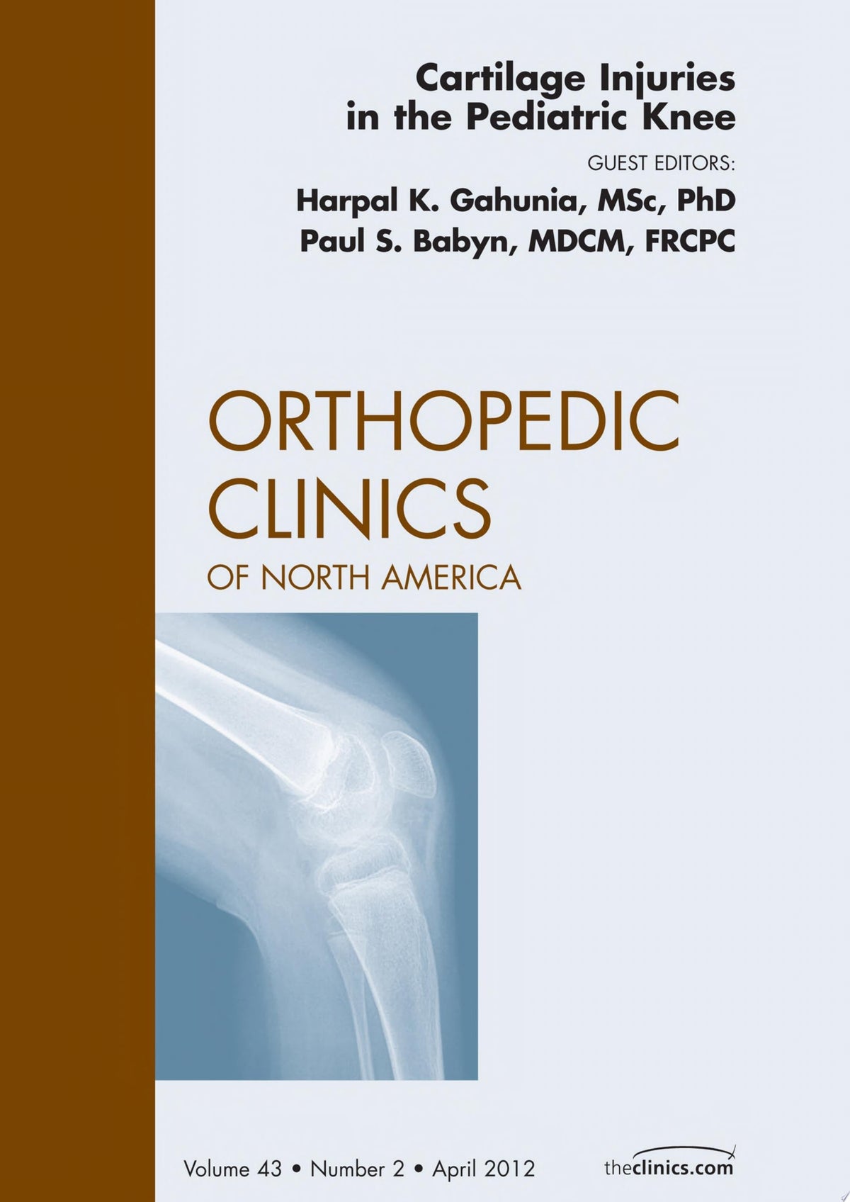 Cartilage Injuries in the Pediatric Knee, An Issue of Orthopedic Clinics