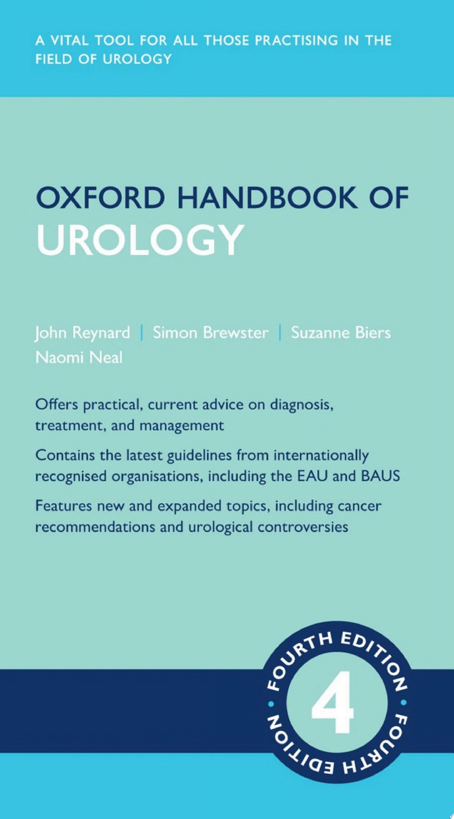 Oxford Handbook of Urology , 3rd Edition