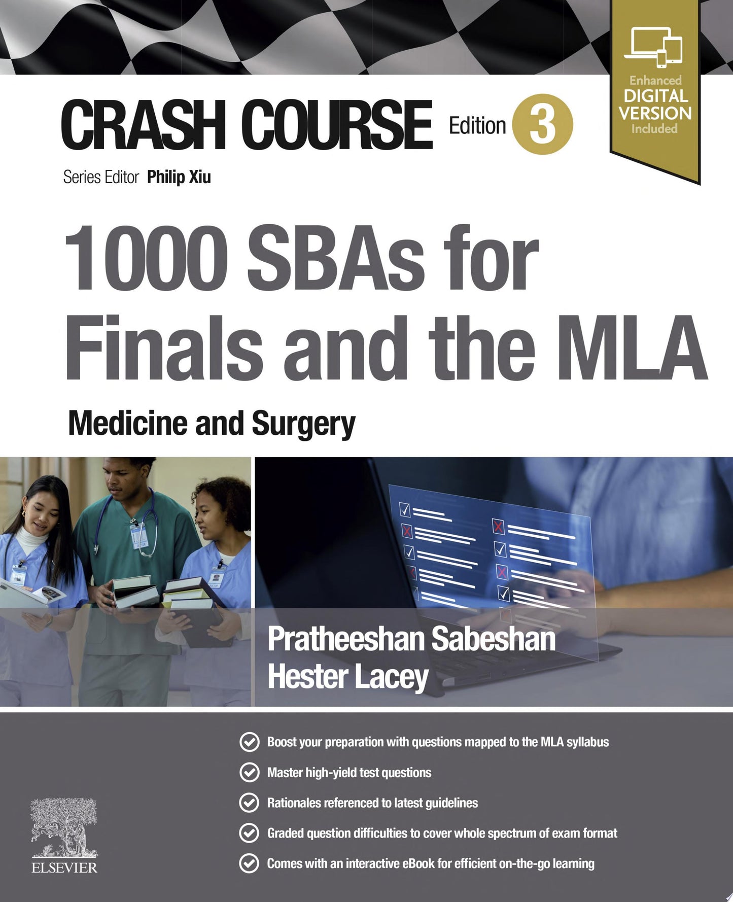 Crash Course 1000 SBAs for Finals and the MLA – Medicine and Surgery, 3rd Edition