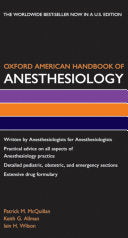 Oxford American Handbook of Anesthesiology