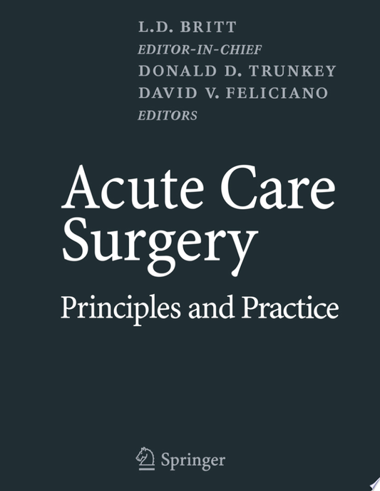 Acute Care Surgery, 2nd Edition