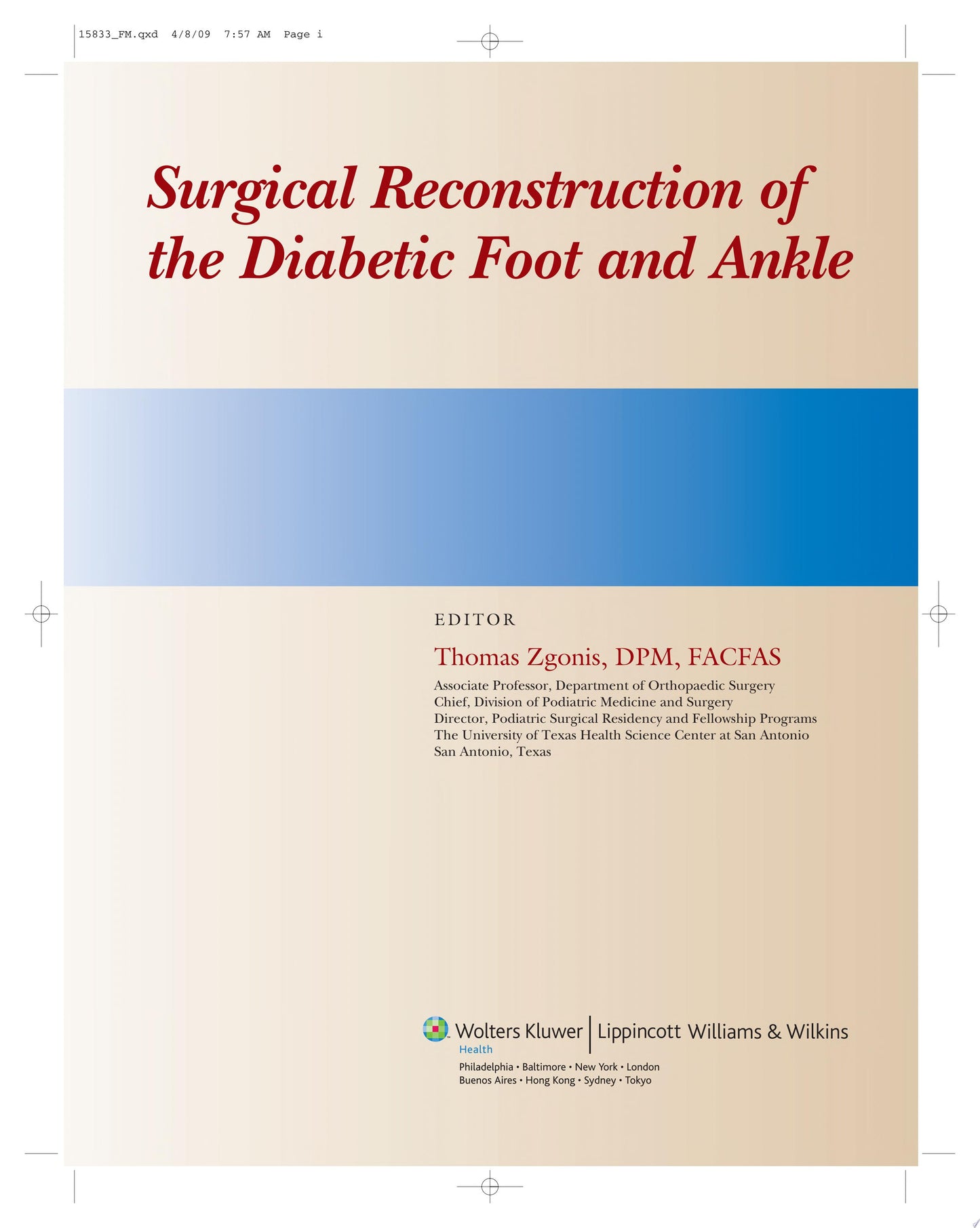 Surgical Reconstruction of the Diabetic Foot and Ankle