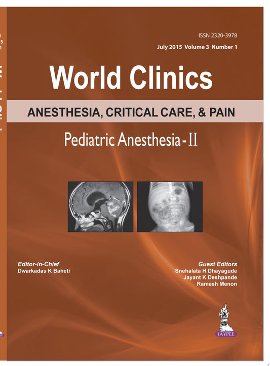 Anesthesia and Critical Care Clinics – 2