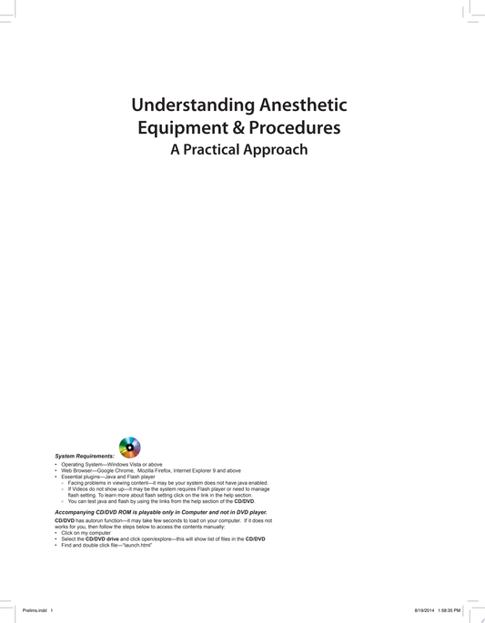 A Practical Approach to Anesthesia Equipment