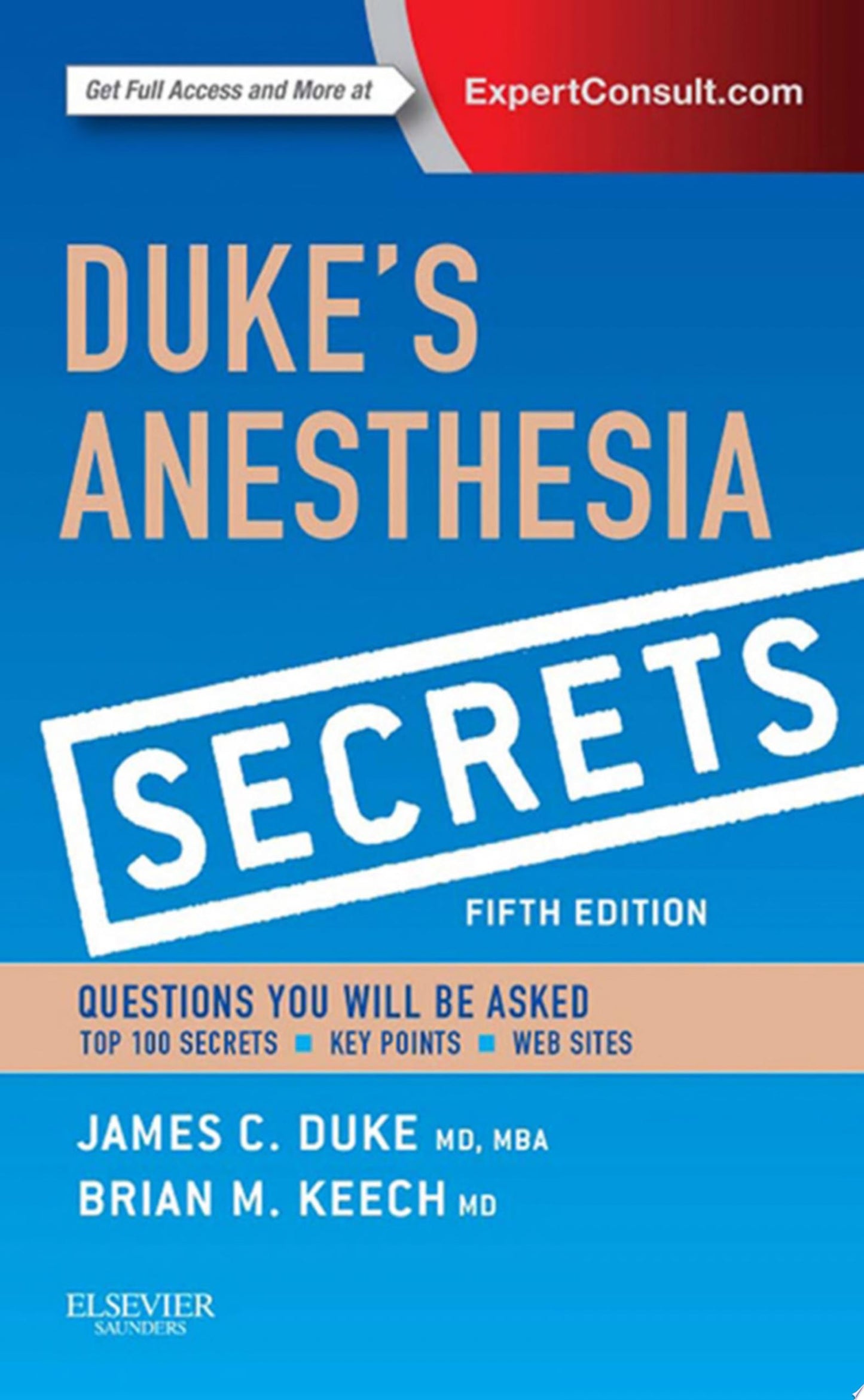 Duke’s Anesthesia Secrets, 5th Edition